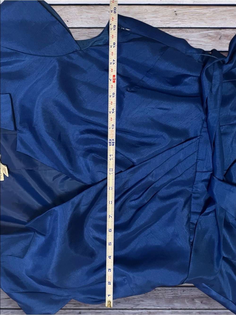 Kim Rogers Midnight Blue Dress with Tie Waist size 16 - Picture 6 of 7